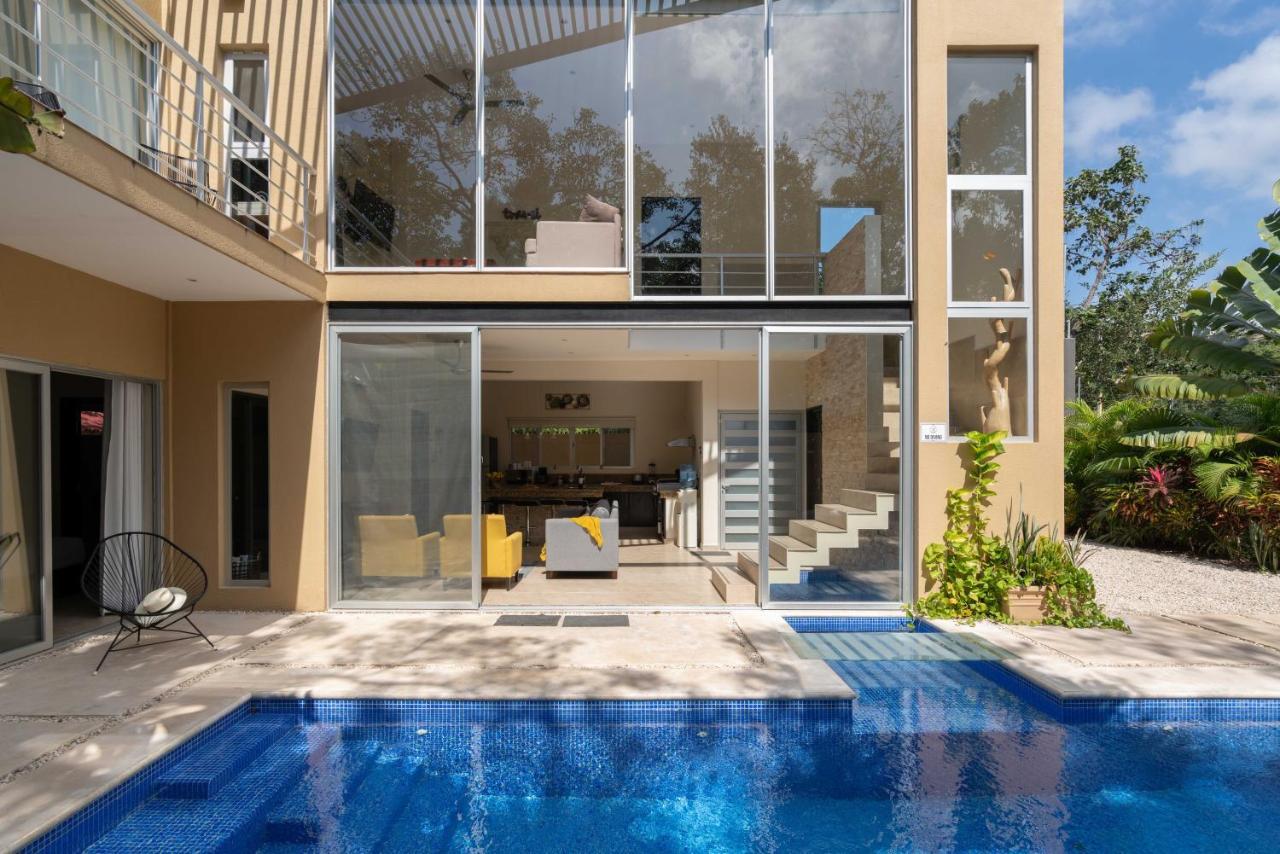 Tulum Private Modern Villa-Pool Beds-Ac-Internet-Parking-Grill Exteriör bild