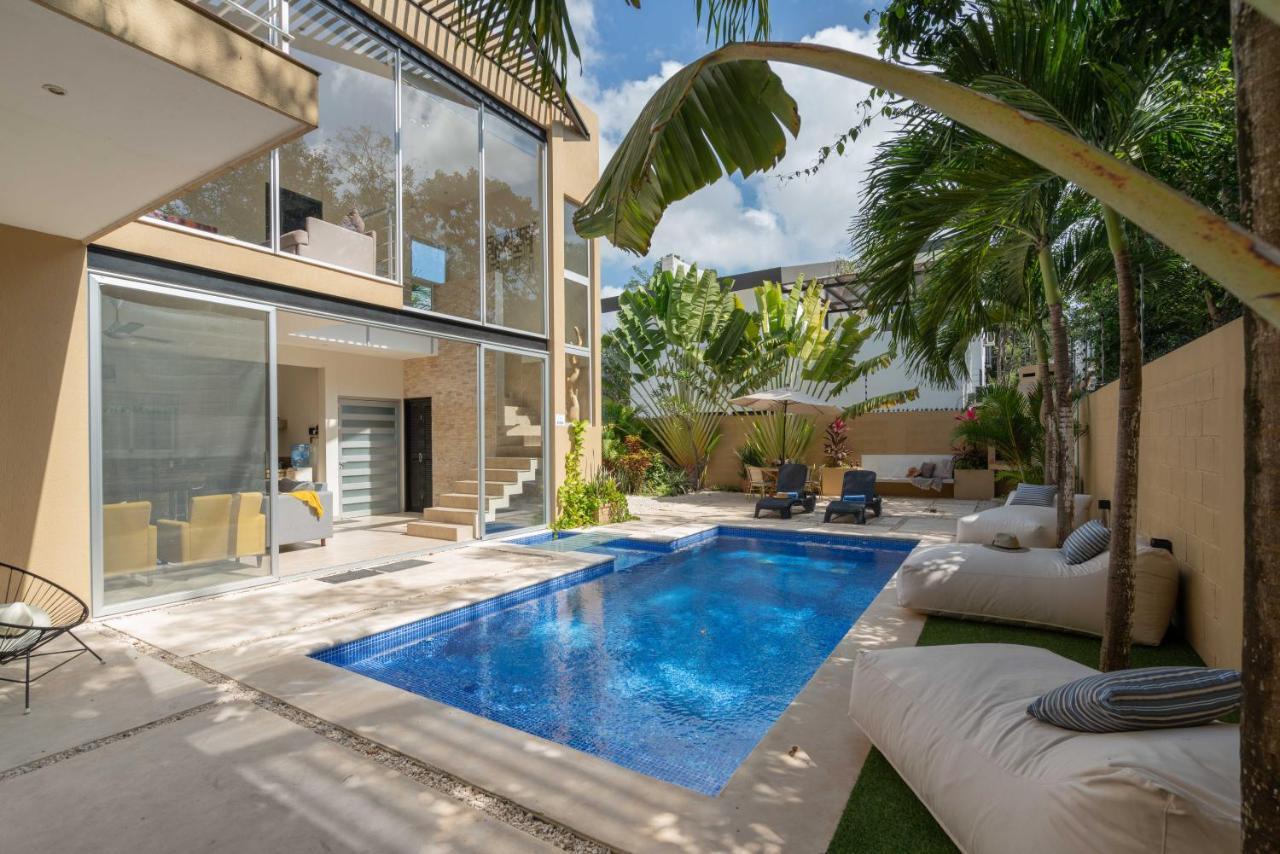 Tulum Private Modern Villa-Pool Beds-Ac-Internet-Parking-Grill Exteriör bild