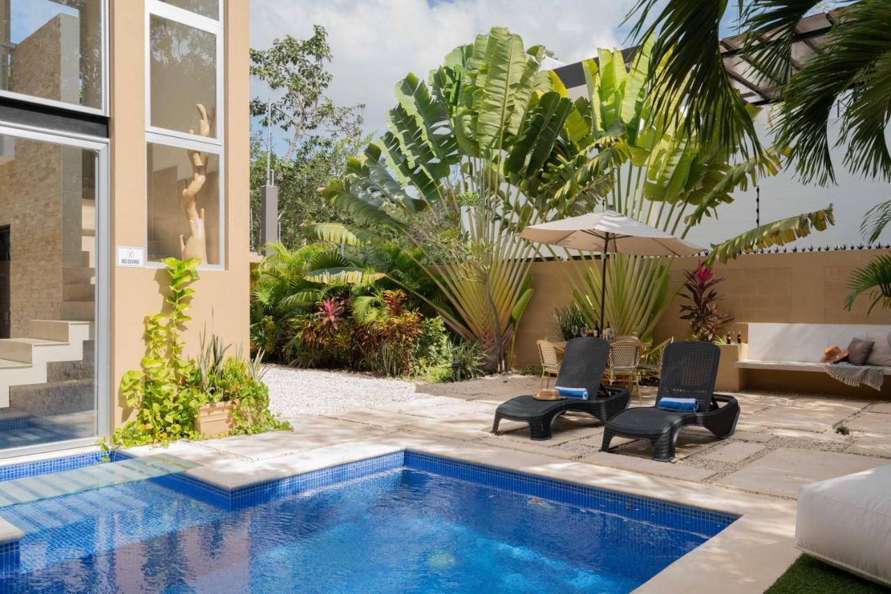 Tulum Private Modern Villa-Pool Beds-Ac-Internet-Parking-Grill Exteriör bild