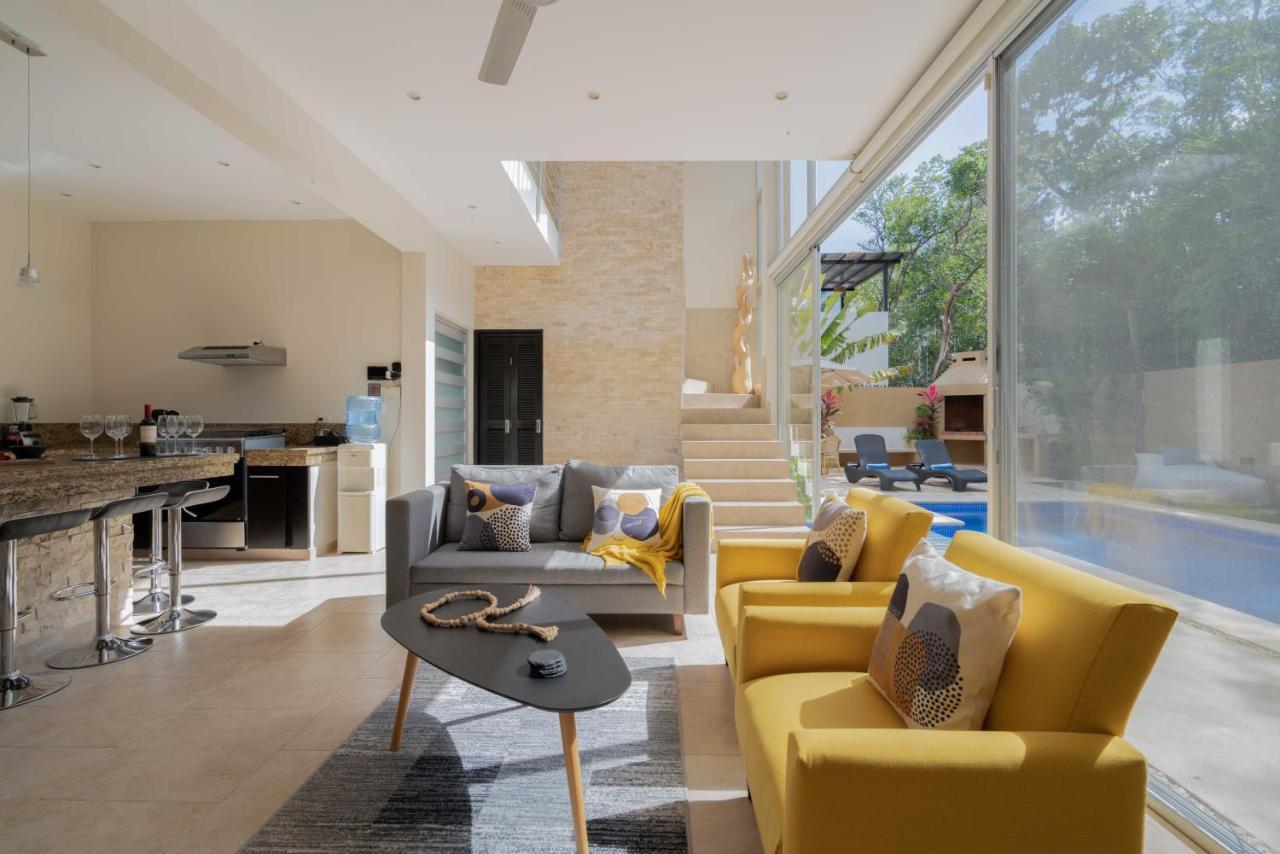 Tulum Private Modern Villa-Pool Beds-Ac-Internet-Parking-Grill Exteriör bild