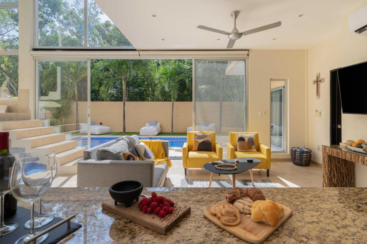 Tulum Private Modern Villa-Pool Beds-Ac-Internet-Parking-Grill Exteriör bild