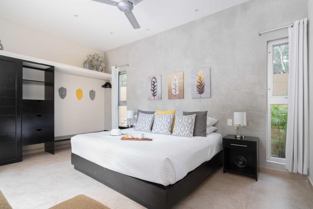 Tulum Private Modern Villa-Pool Beds-Ac-Internet-Parking-Grill Exteriör bild