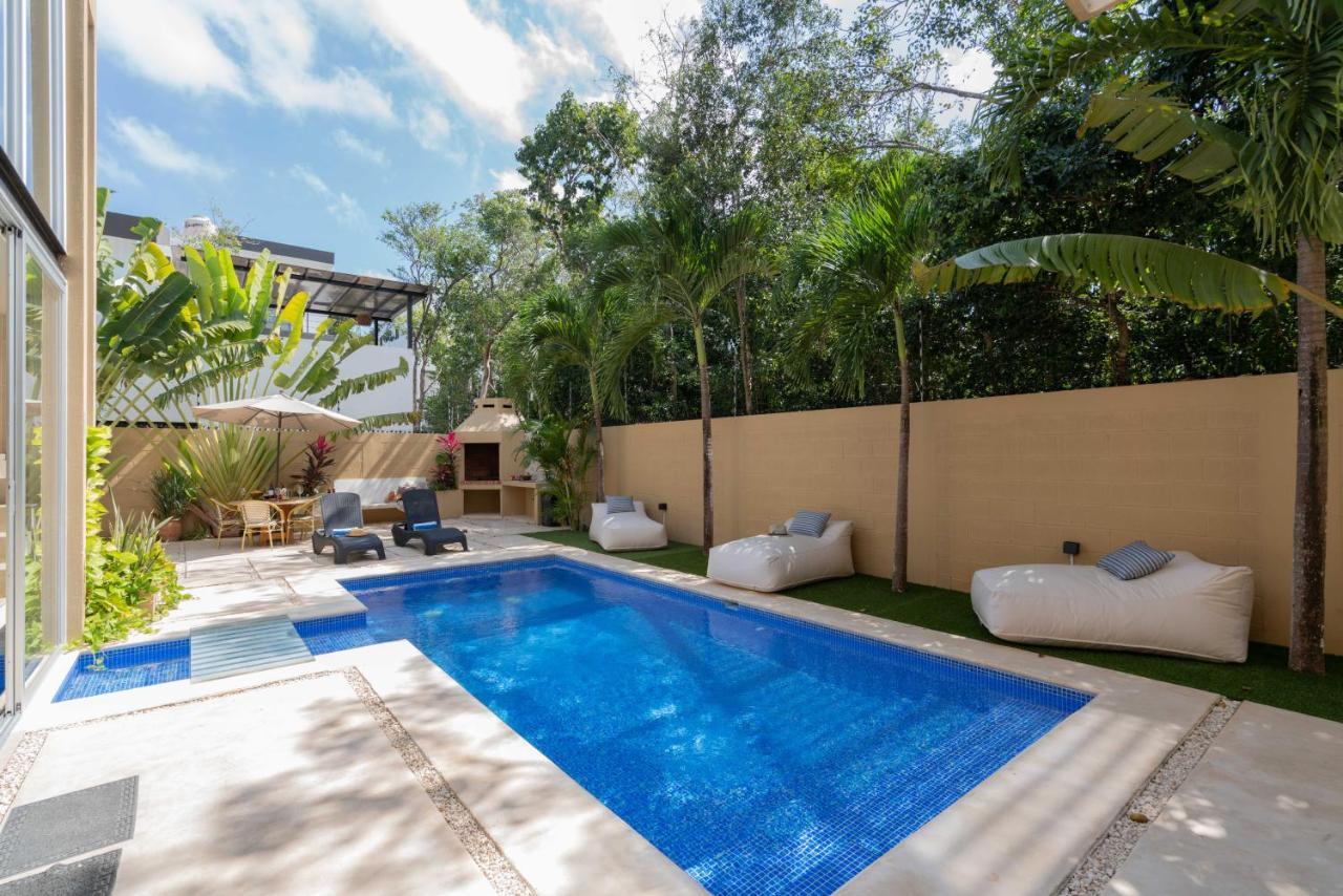 Tulum Private Modern Villa-Pool Beds-Ac-Internet-Parking-Grill Exteriör bild